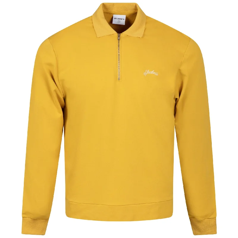 Simple Style Cillian LS Polo Shirt Mustard - AW24