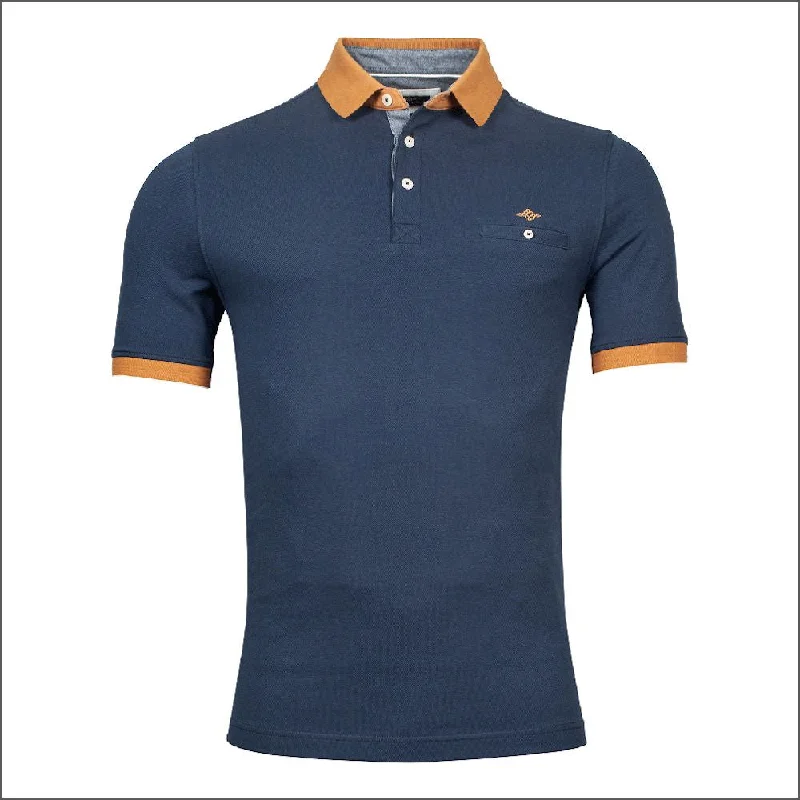 Knowledge And Elegance BAILEYS Navy Pocket Polo Top*