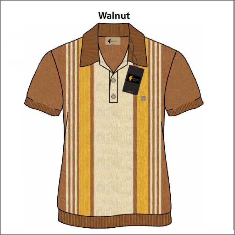 Playful Style Gabicci Vintage Searle Walnut Polo Top^