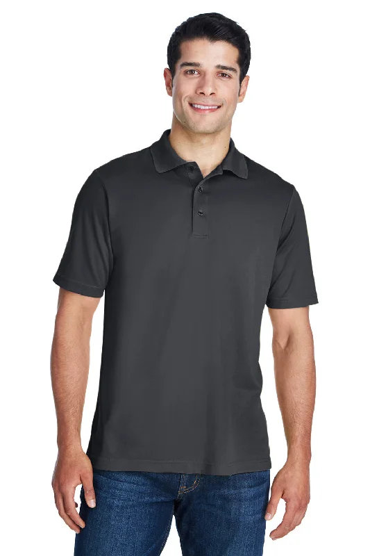 Quality Tailoring Core 365 Mens Origin Performance Moisture Wicking Short Sleeve Polo Shirt - Carbon Grey Quality Tailoring Core 365 Mens Origin Performance Moisture Wicking Short Sleeve Polo Shirt - Carbon Grey