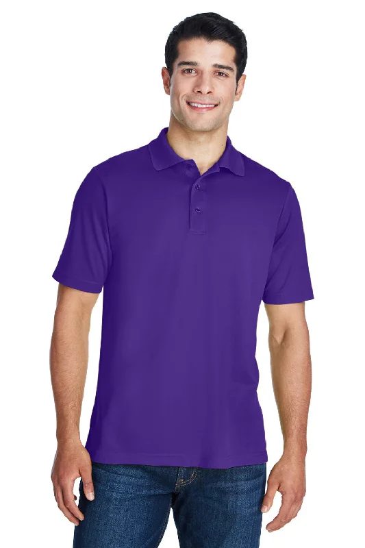 Fashionable In The Times Core 365 Mens Origin Performance Moisture Wicking Short Sleeve Polo Shirt - Campus Purple Fashionable In The Times Core 365 Mens Origin Performance Moisture Wicking Short Sleeve Polo Shirt - Campus Purple