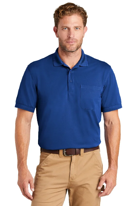 Weekend Wear CornerStone Mens Industrial Moisture Wicking Short Sleeve Polo Shirt w/ Pocket - Royal Blue Weekend Wear CornerStone Mens Industrial Moisture Wicking Short Sleeve Polo Shirt w/ Pocket - Royal Blue