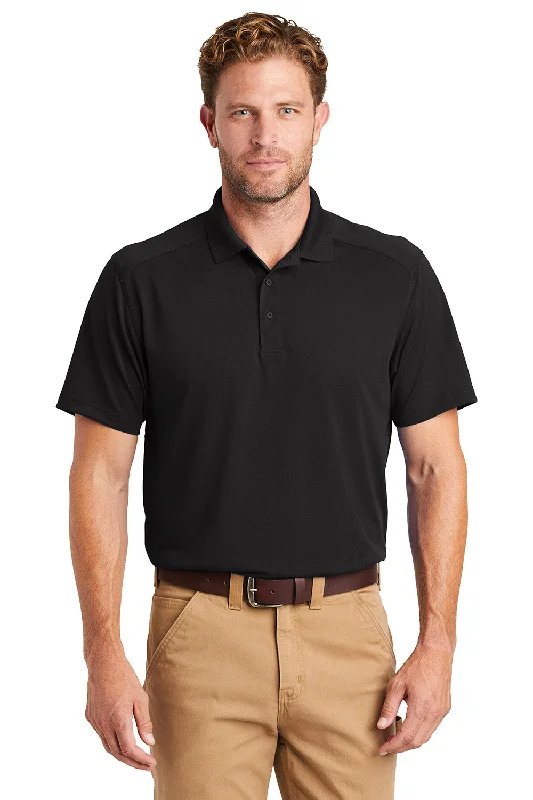 Luxury Classic CornerStone Mens Select Moisture Wicking Short Sleeve Polo Shirt - Black Luxury Classic CornerStone Mens Select Moisture Wicking Short Sleeve Polo Shirt - Black