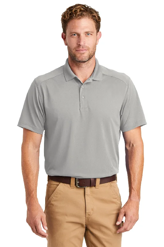Relaxed Dresses CornerStone Mens Select Moisture Wicking Short Sleeve Polo Shirt - Light Grey Relaxed Dresses CornerStone Mens Select Moisture Wicking Short Sleeve Polo Shirt - Light Grey