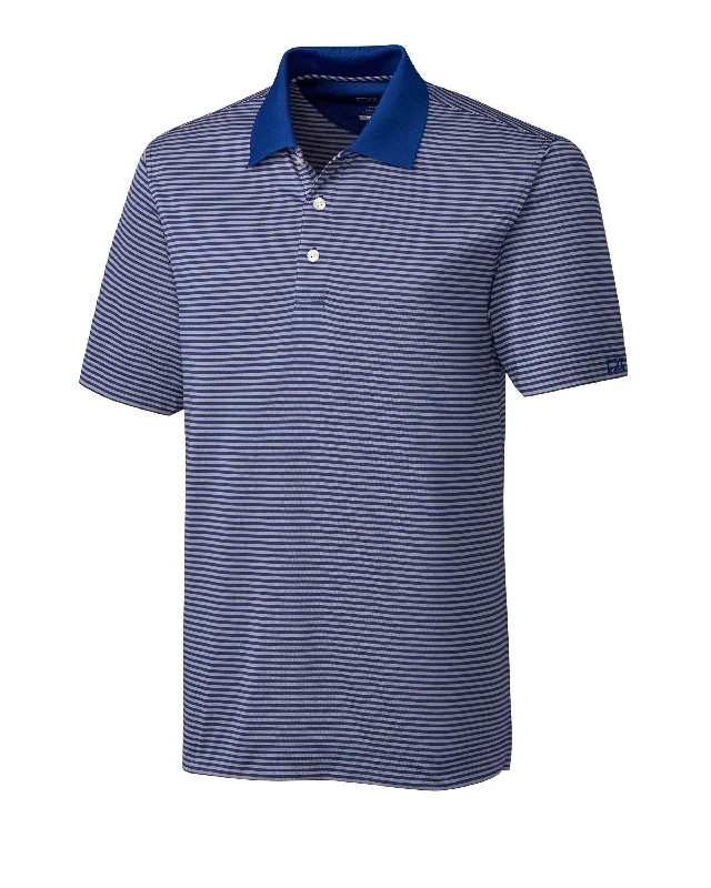 Cutter & Buck DryTec Trevor Stripe Tour Blue/Oxide