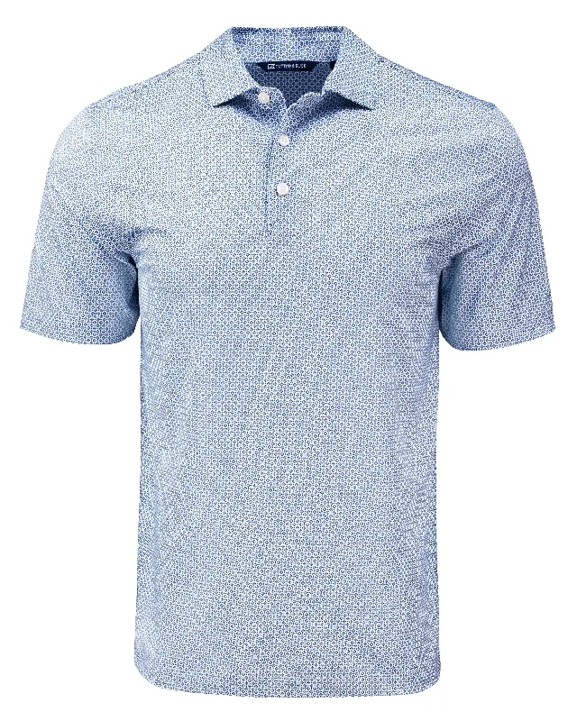 Cutter & Buck Pike Eco Diamond Dot Print Navy Blue