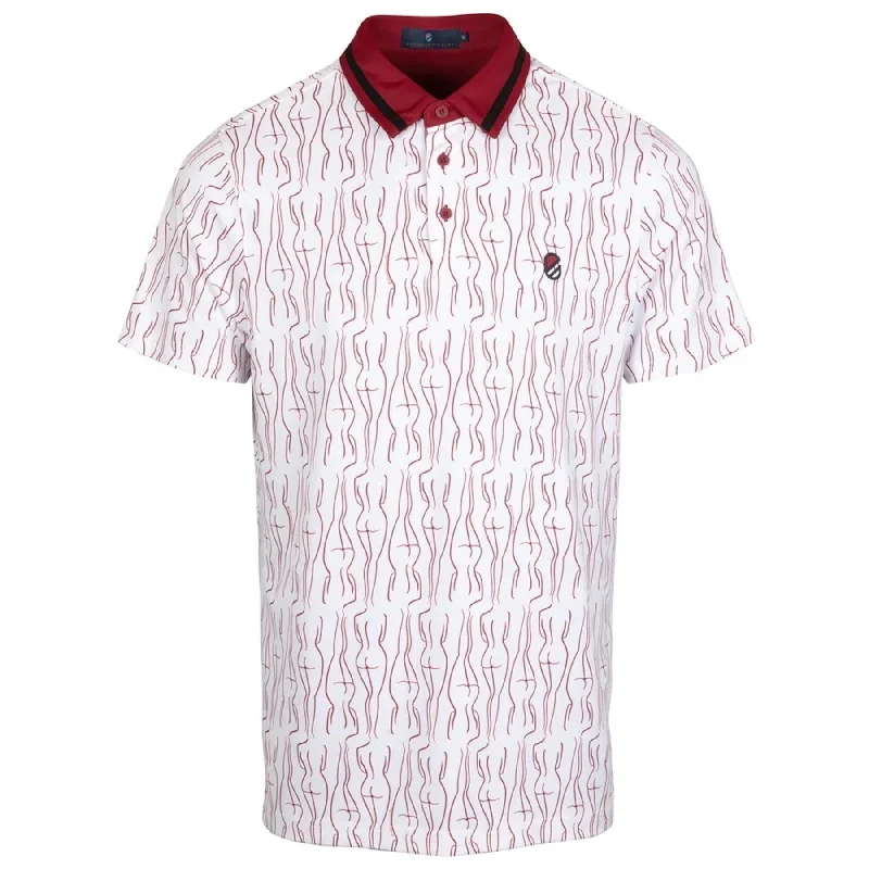 High-quality Design Eve Polo Rhubarb Print - AW24