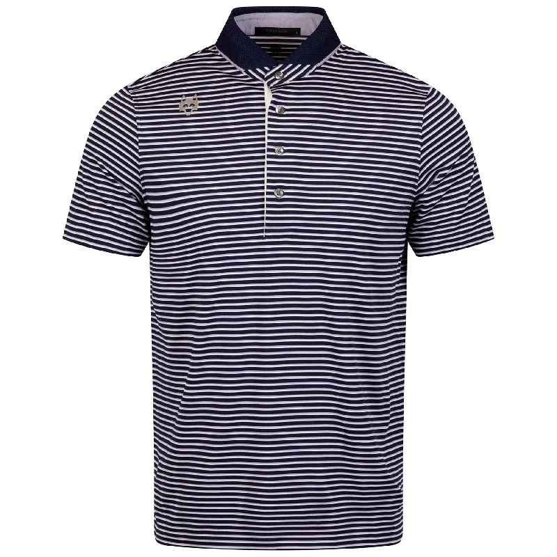Soft Fashion Hancock Stripe Polo Maltese/Dewberry/Arctic - AW24