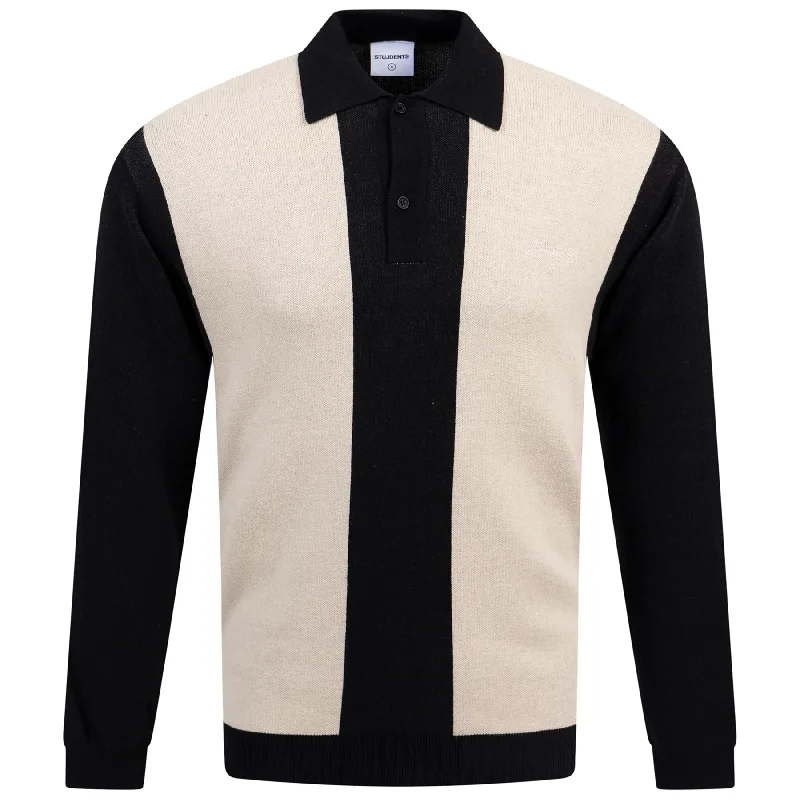 Goddess Outfit Harrison LS Polo Black - AW24