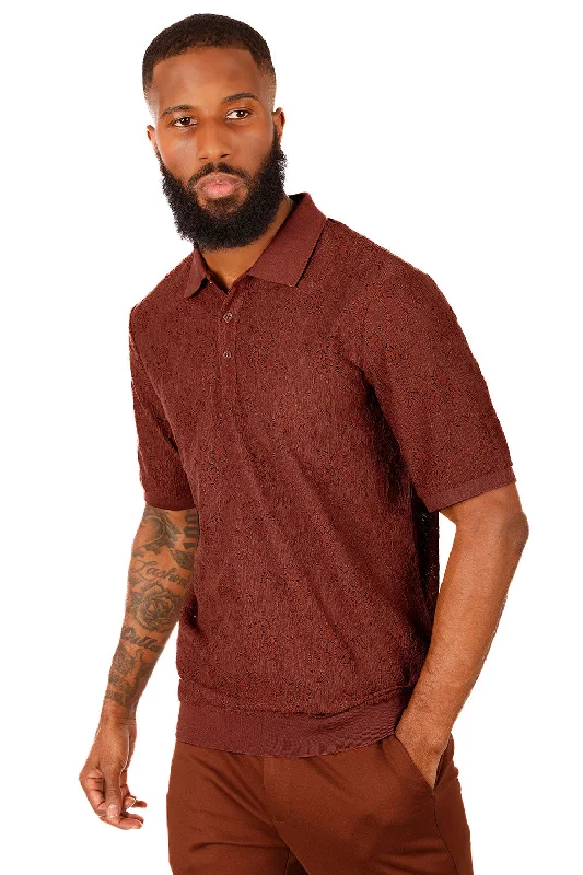 Exquisite Fabrics Intertwist Layout Polo Shirt