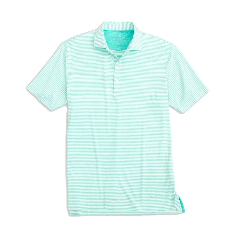 Soft Comfort Wear Johnnie-O Seymour Striped Polo Shirt - Caicos