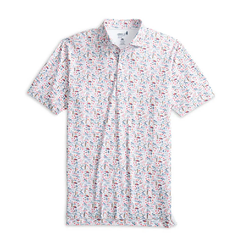 Simple Chic Johnnie-O The Great Lakes Prep-Formance Polo Shirt - White