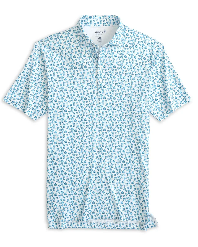 Trendy Comfort Wear Johnnie-O Vern Prep-Formance Polo Shirt - Peacock
