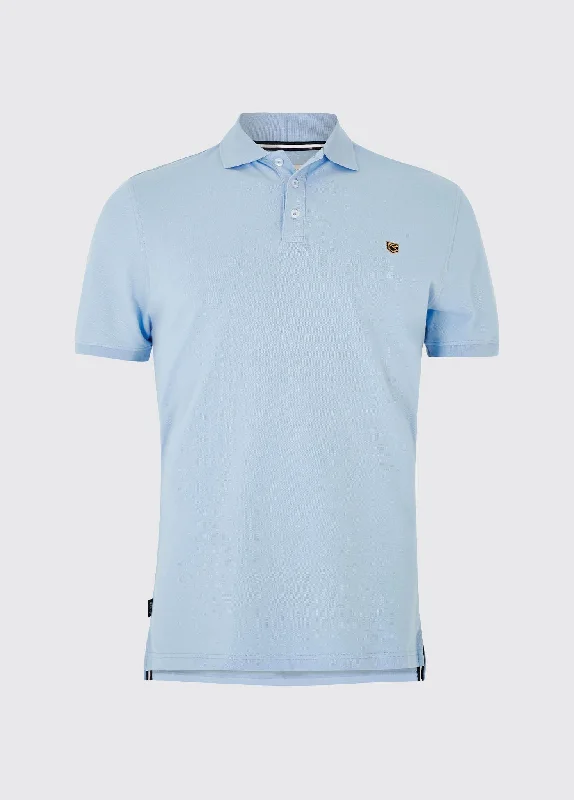 Quinlan 4-way Stretch Polo- Light Sky