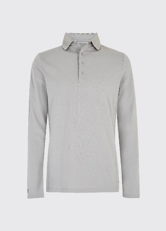 Freshford Mens Long-sleeved Polo - Platinum