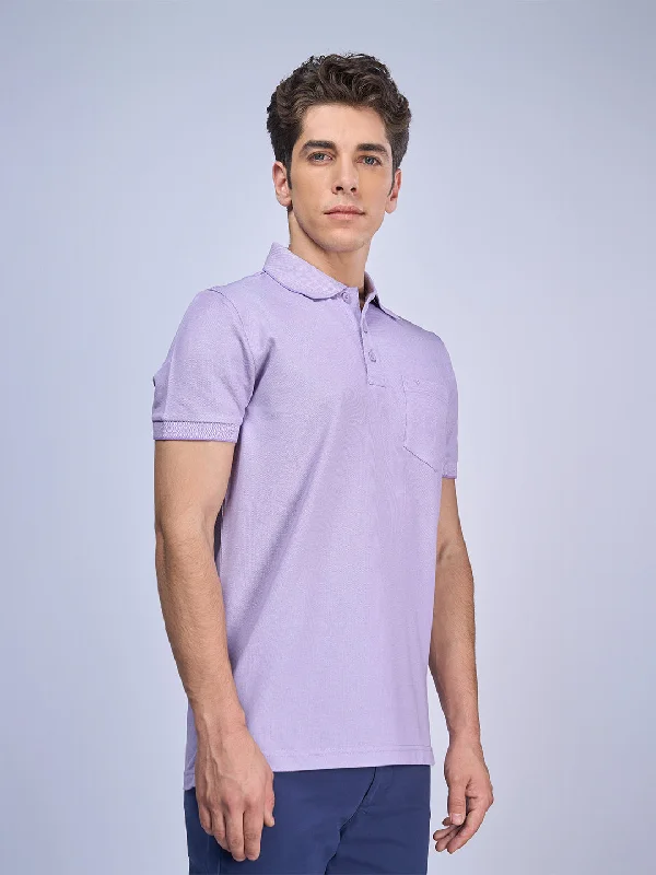 Unique Prints Mens Expert Polo Tshirt with Pocket Burnt Purple EP20