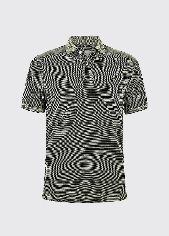 Mullaghmore Striped Polo - Citrus