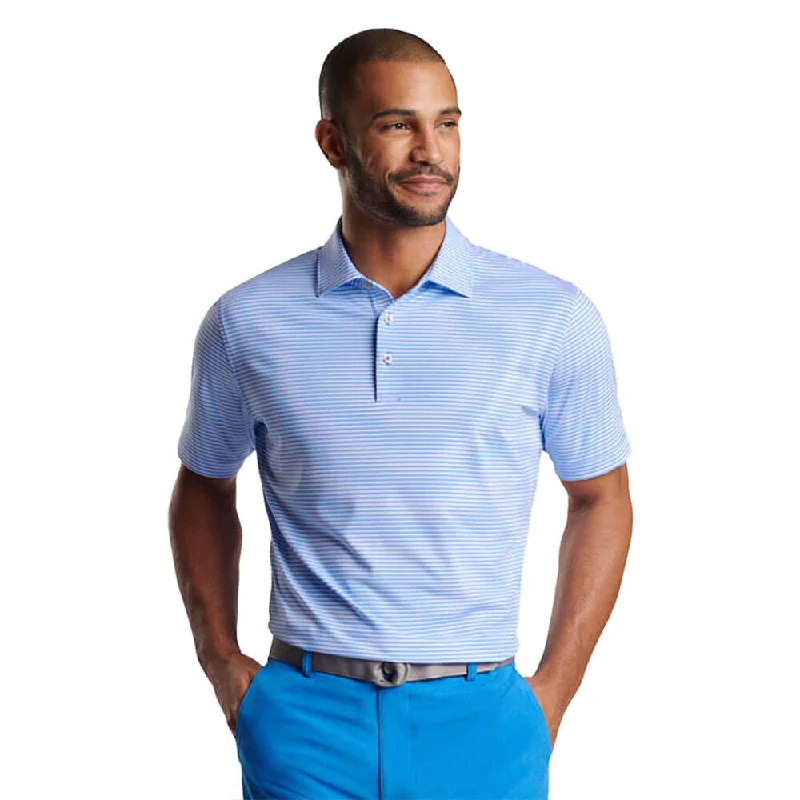 Relaxed Weekend Wear Peter Millar Cedar Performance Jersey Polo Shirt - Liberty Blue Relaxed Weekend Wear Peter Millar Cedar Performance Jersey Polo Shirt - Liberty Blue