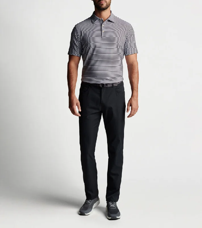Classic Series Peter Millar Hales Performance Polo Shirt - Black