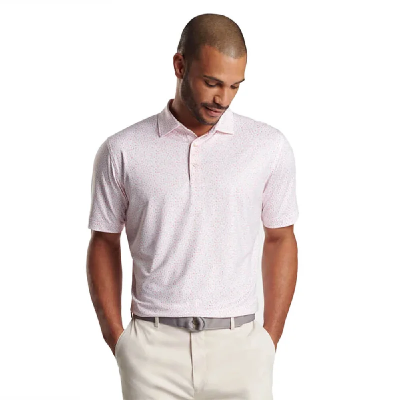 Light Dressing Peter Millar Marine Navigation Performance Jersey Polo Shirt - White Light Dressing Peter Millar Marine Navigation Performance Jersey Polo Shirt - White