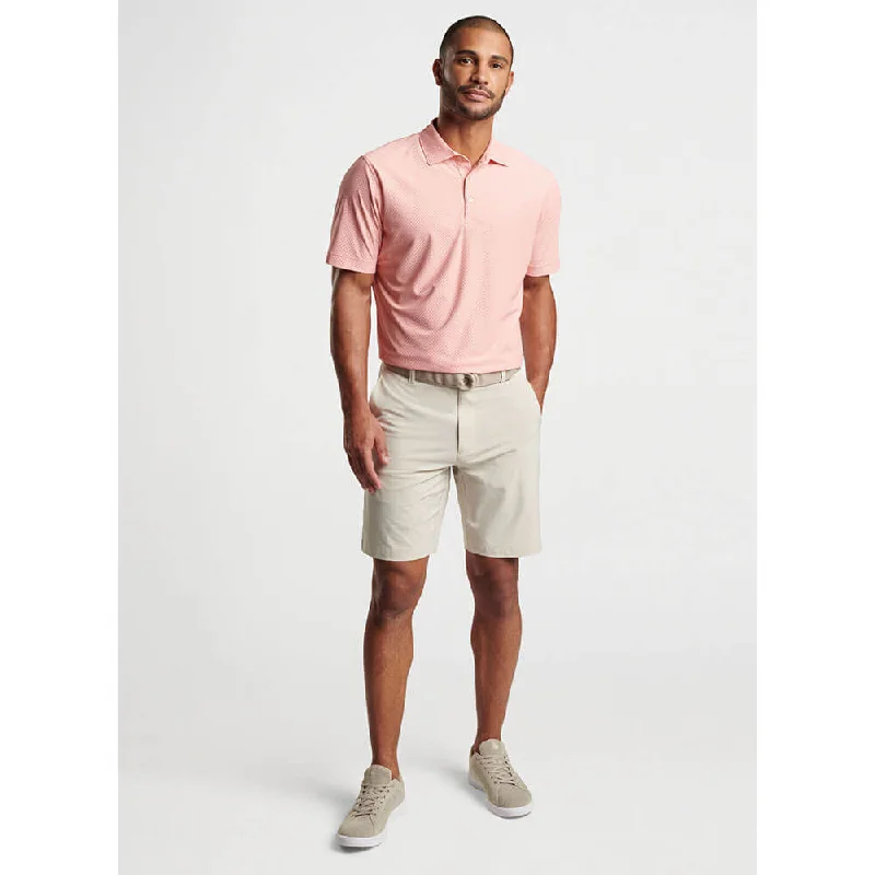 Cozy Fashion Trends Peter Millar Men's Quadratic Performance Mesh Polo Shirt - Grapefruit Cozy Fashion Trends Peter Millar Men's Quadratic Performance Mesh Polo Shirt - Grapefruit