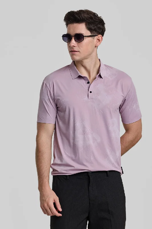 Pink Stitchless Polo T-Shirt