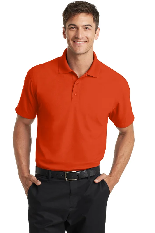Advanced Design Port Authority Mens Dry Zone Moisture Wicking Short Sleeve Polo Shirt - Autumn Orange Advanced Design Port Authority Mens Dry Zone Moisture Wicking Short Sleeve Polo Shirt - Autumn Orange