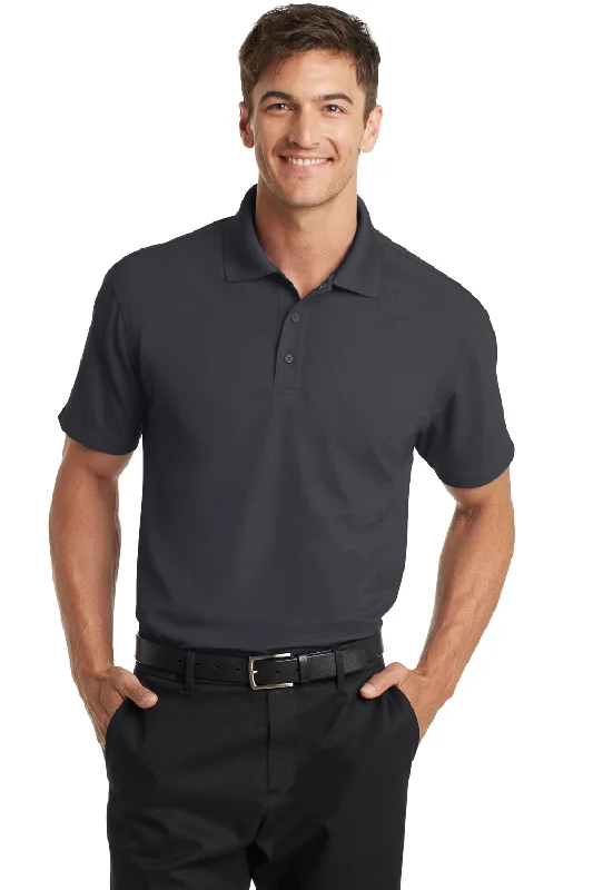 Trendy Traveler Port Authority Mens Dry Zone Moisture Wicking Short Sleeve Polo Shirt - Battleship Grey Trendy Traveler Port Authority Mens Dry Zone Moisture Wicking Short Sleeve Polo Shirt - Battleship Grey
