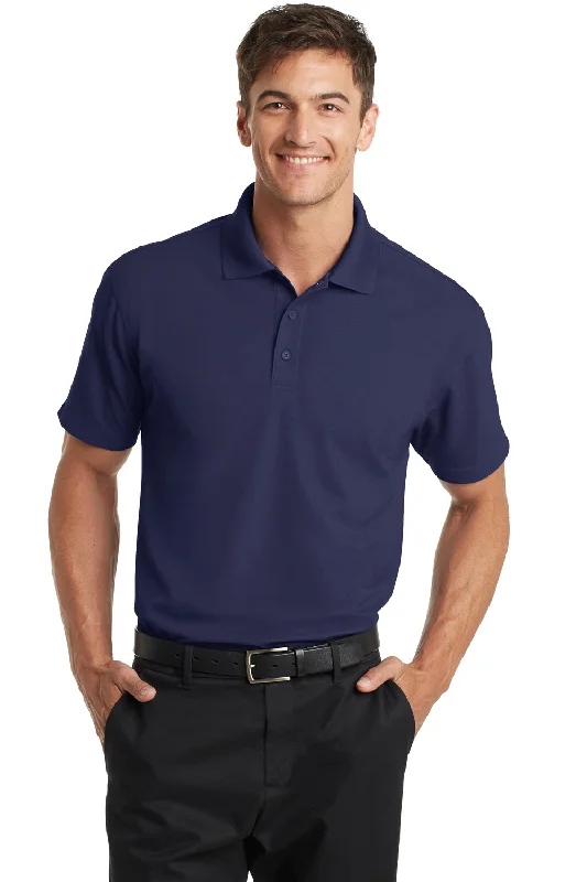 Cozy Chic Trends Port Authority Mens Dry Zone Moisture Wicking Short Sleeve Polo Shirt - True Navy Blue Cozy Chic Trends Port Authority Mens Dry Zone Moisture Wicking Short Sleeve Polo Shirt - True Navy Blue