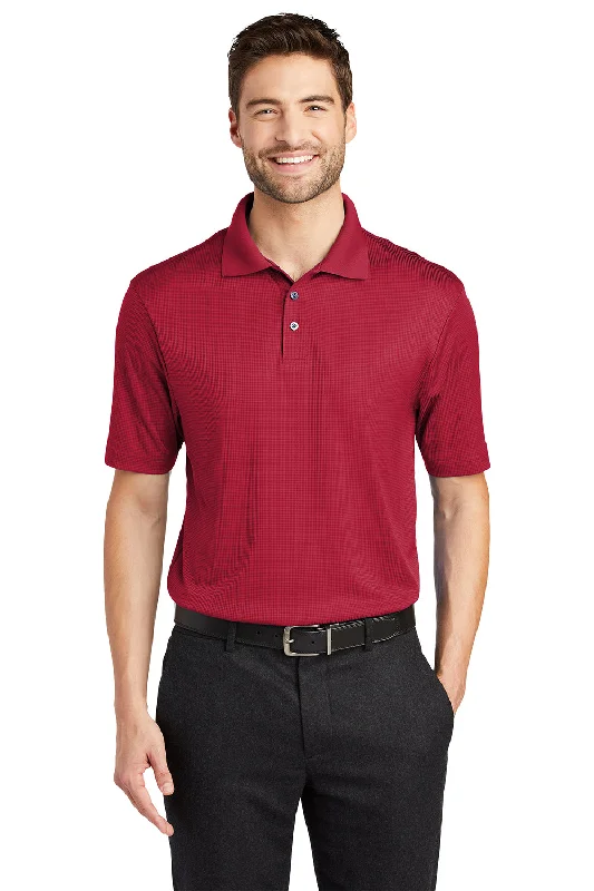 Cozy Dress Port Authority Mens Performance Moisture Wicking Short Sleeve Polo Shirt - Rich Red Cozy Dress Port Authority Mens Performance Moisture Wicking Short Sleeve Polo Shirt - Rich Red