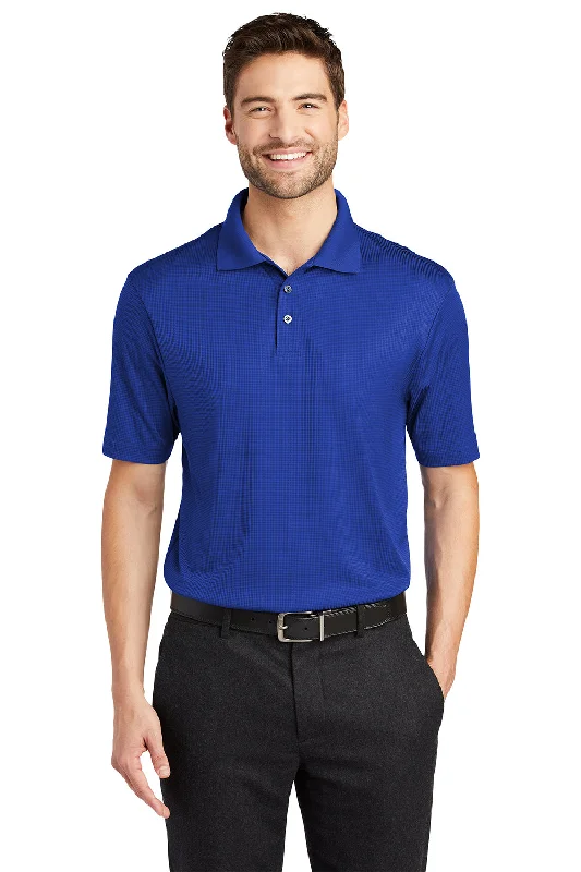 Cozy Fit Port Authority Mens Performance Moisture Wicking Short Sleeve Polo Shirt - Hyper Blue Cozy Fit Port Authority Mens Performance Moisture Wicking Short Sleeve Polo Shirt - Hyper Blue