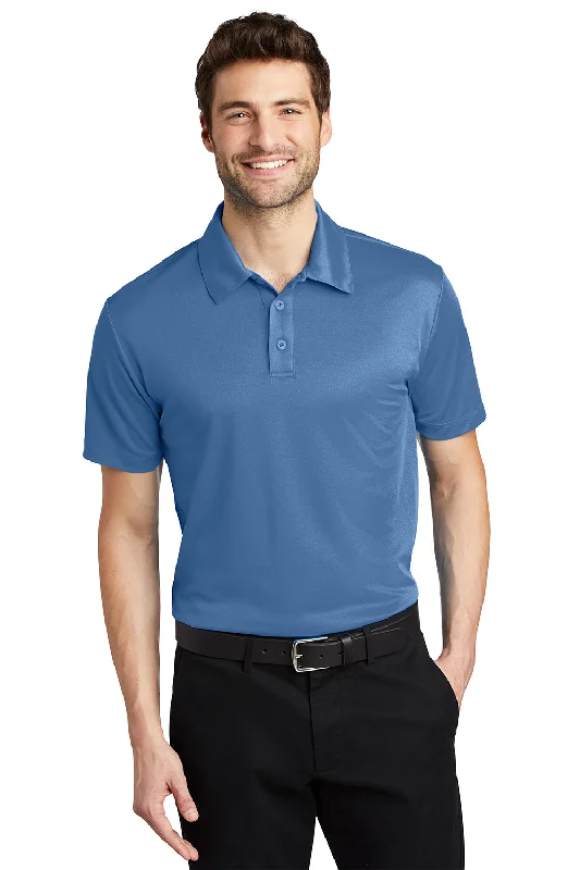 Free Design Port Authority Mens Silk Touch Performance Moisture Wicking Short Sleeve Polo Shirt - Carolina Blue Free Design Port Authority Mens Silk Touch Performance Moisture Wicking Short Sleeve Polo Shirt - Carolina Blue