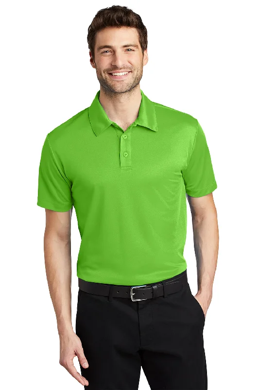 Unique Design Port Authority Mens Silk Touch Performance Moisture Wicking Short Sleeve Polo Shirt - Lime Green Unique Design Port Authority Mens Silk Touch Performance Moisture Wicking Short Sleeve Polo Shirt - Lime Green