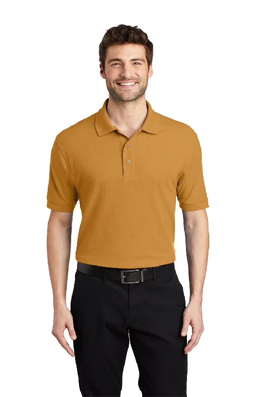 Versatile Itinerary Port Authority Mens Silk Touch Wrinkle Resistant Short Sleeve Polo Shirt - Gold Versatile Itinerary Port Authority Mens Silk Touch Wrinkle Resistant Short Sleeve Polo Shirt - Gold
