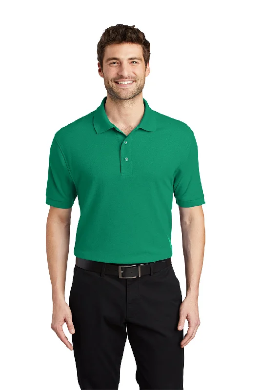 Stylish Wear Port Authority Mens Silk Touch Wrinkle Resistant Short Sleeve Polo Shirt - Kelly Green Stylish Wear Port Authority Mens Silk Touch Wrinkle Resistant Short Sleeve Polo Shirt - Kelly Green