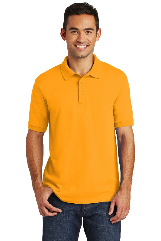 Fashion Must-have Port & Company Mens Core Stain Resistant Short Sleeve Polo Shirt - Gold Fashion Must-have Port & Company Mens Core Stain Resistant Short Sleeve Polo Shirt - Gold