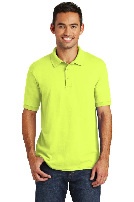 Modern Comfort Wear Port & Company Mens Core Stain Resistant Short Sleeve Polo Shirt - Safety Green Modern Comfort Wear Port & Company Mens Core Stain Resistant Short Sleeve Polo Shirt - Safety Green