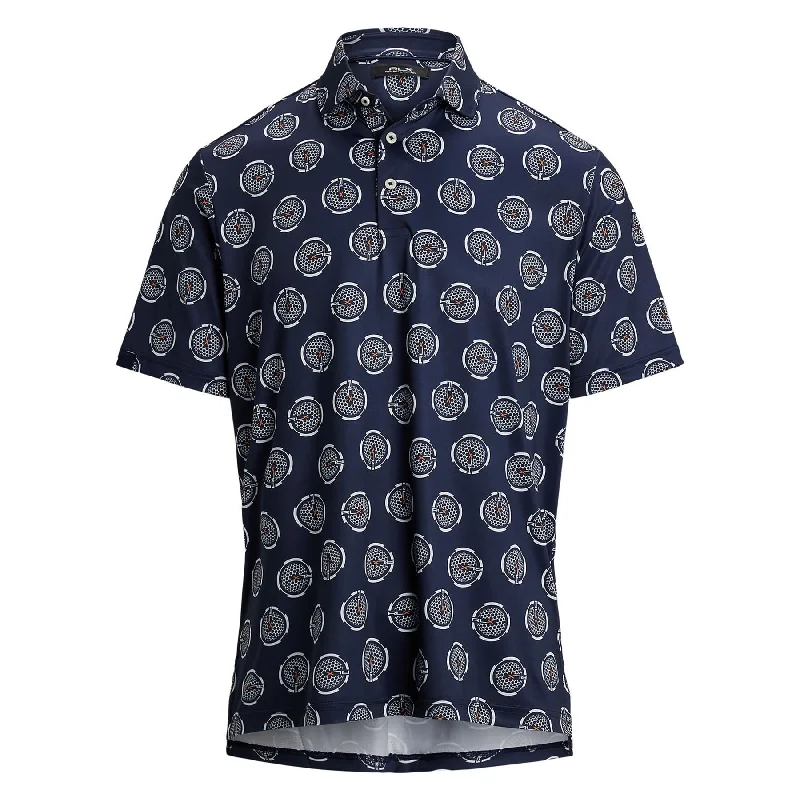 Cozy Chic RLX Classic Fit Airflow Graphic Golf Ball Polo Navy - AW24