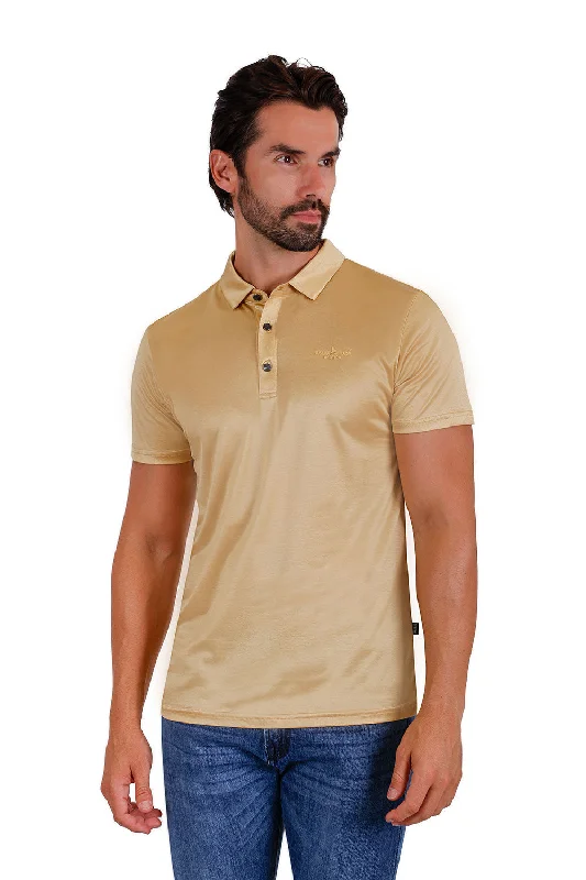French Style Silky Shine Polo Shirt