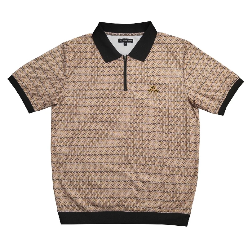 Breezy Style Speaker Box Quarter Zip Polo Tweed - 2024