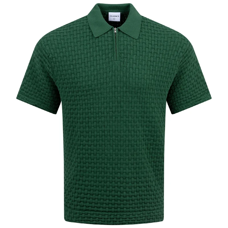 Youthful Style Theo Sweater Polo Green - AW24