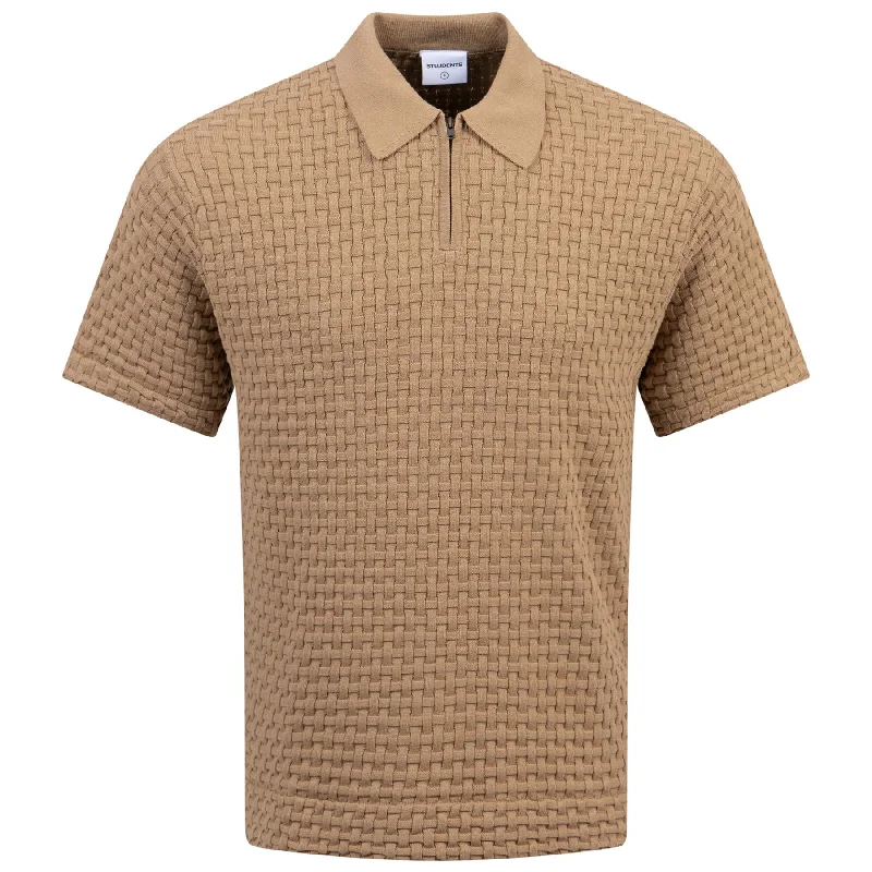 Economic Outlook Theo Sweater Polo Tan - AW24