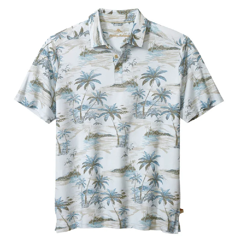 Stylish Fit Tommy Bahama IslandZone Oceanic Oasis Polo Shirt - Sterling Blue