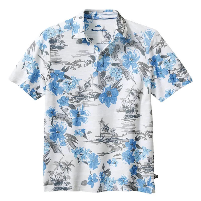 Cozy Street Style Tommy Bahama Waikiki Waves Polo Shirt - Infinity Pool