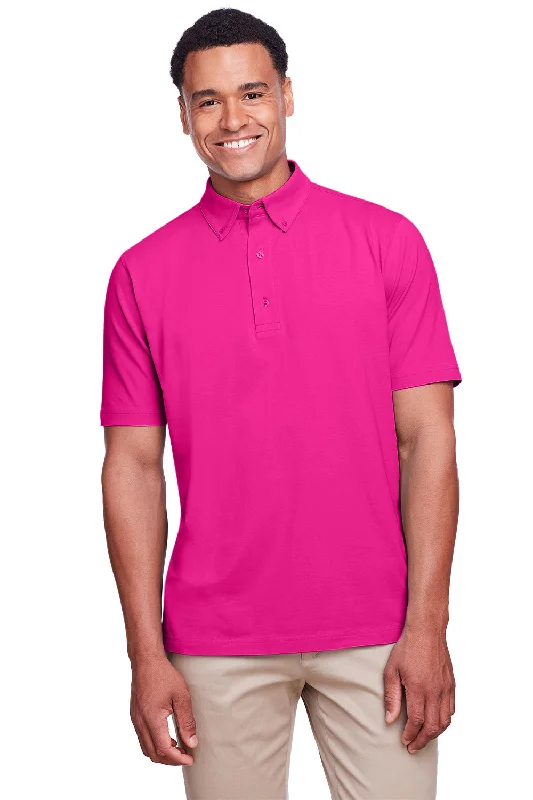 High-quality Styles UltraClub Mens Lakeshore Performance Moisture Wicking Short Sleeve Polo Shirt - Heliconia Pink High-quality Styles UltraClub Mens Lakeshore Performance Moisture Wicking Short Sleeve Polo Shirt - Heliconia Pink