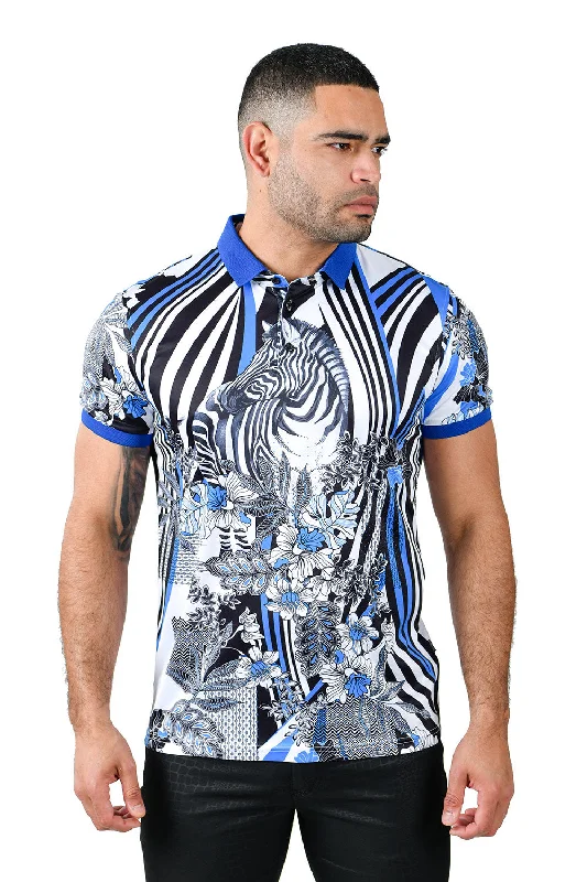 Fashionable Items ZEBRA ABSTRACT Polo Shirt