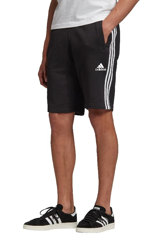 Celebrity Style Adidas Mens Essentials French Terry 3-Stripes Shorts <br> GK9597