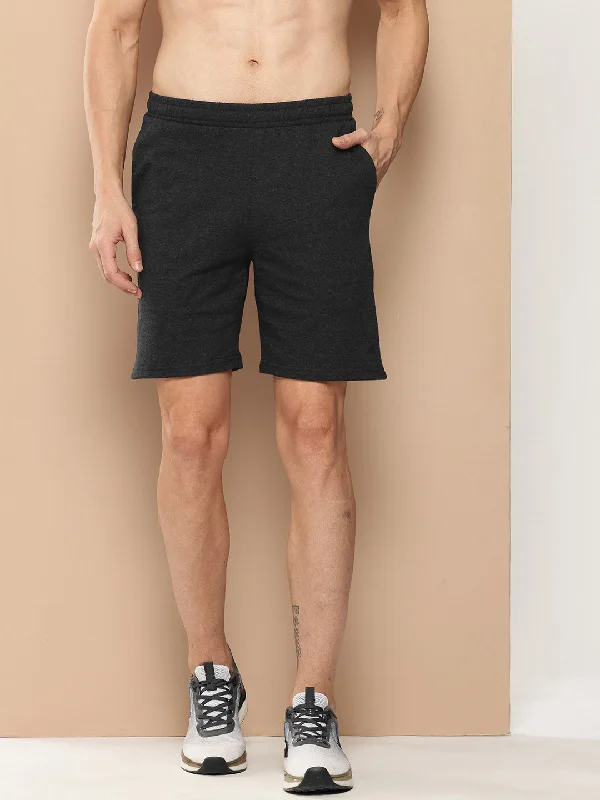 Urban Design Sense Alcis Men Charcoal Solid Shorts