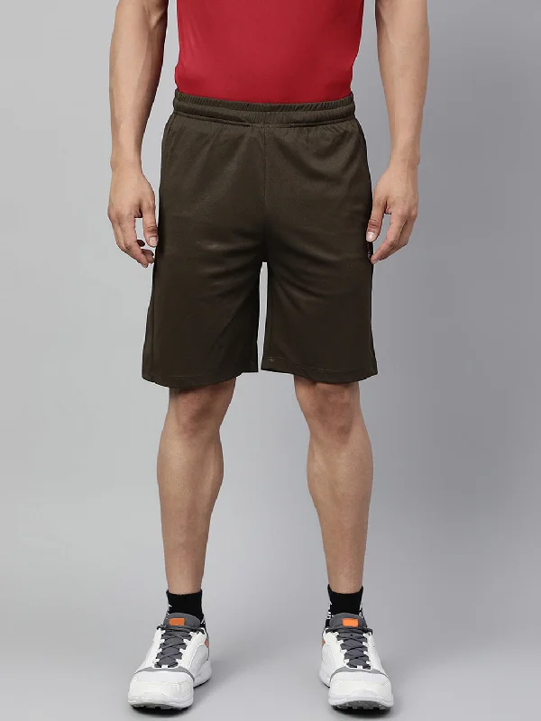 Cozy Look Alcis Men's Olive Anti-Static Slim-Fit Training Shorts