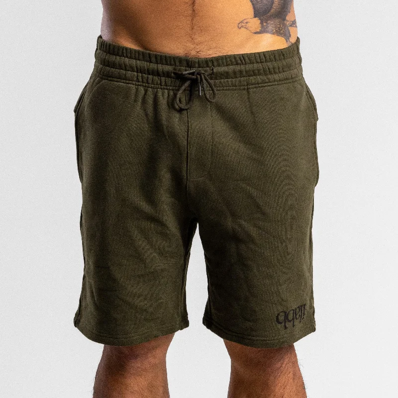Casual Elegance Capsize Block Short Unisex ARMY GREEN